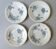 Set de 8 assiettes plates faience de Givors modèle marguerite