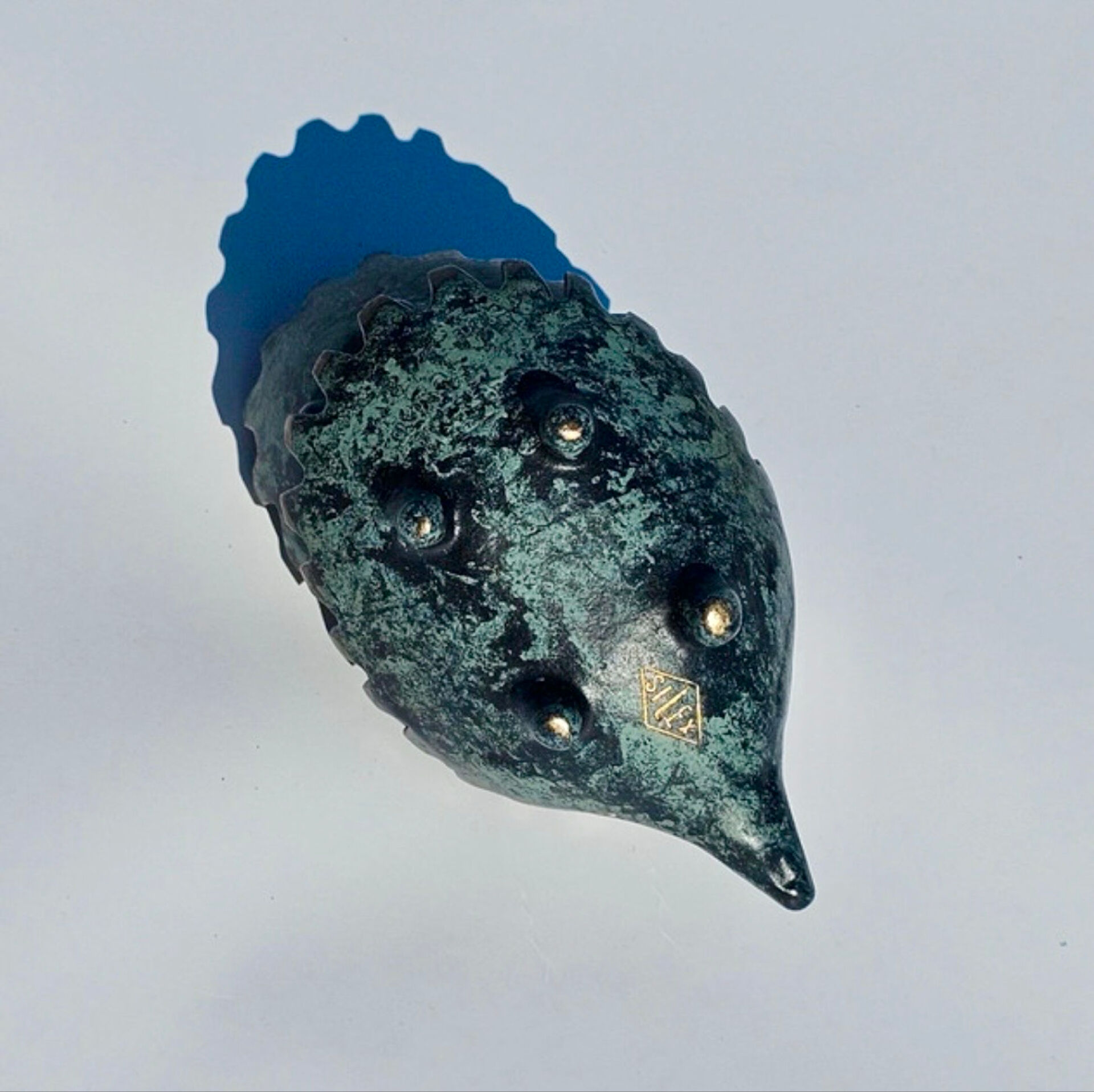 Walter Bosse for Silex — Set of 6 stackable bronze hedgehogs