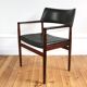 Vintage Scandinavian armchair in rosewood by Erik Worts, 1960.
