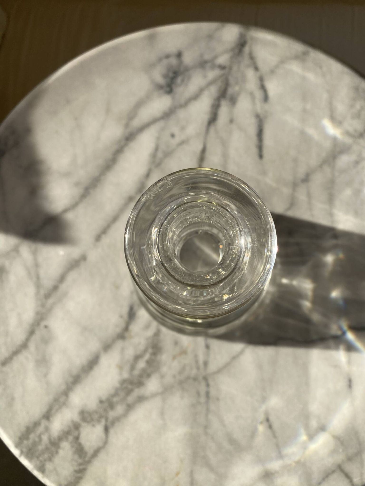 Crystal carafe signed Saint Louis model Camargue.