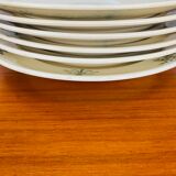 6 Sapho Lonchamp soup plates, iron earth