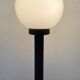 Lampe vintage des années 70 en métal et opaline