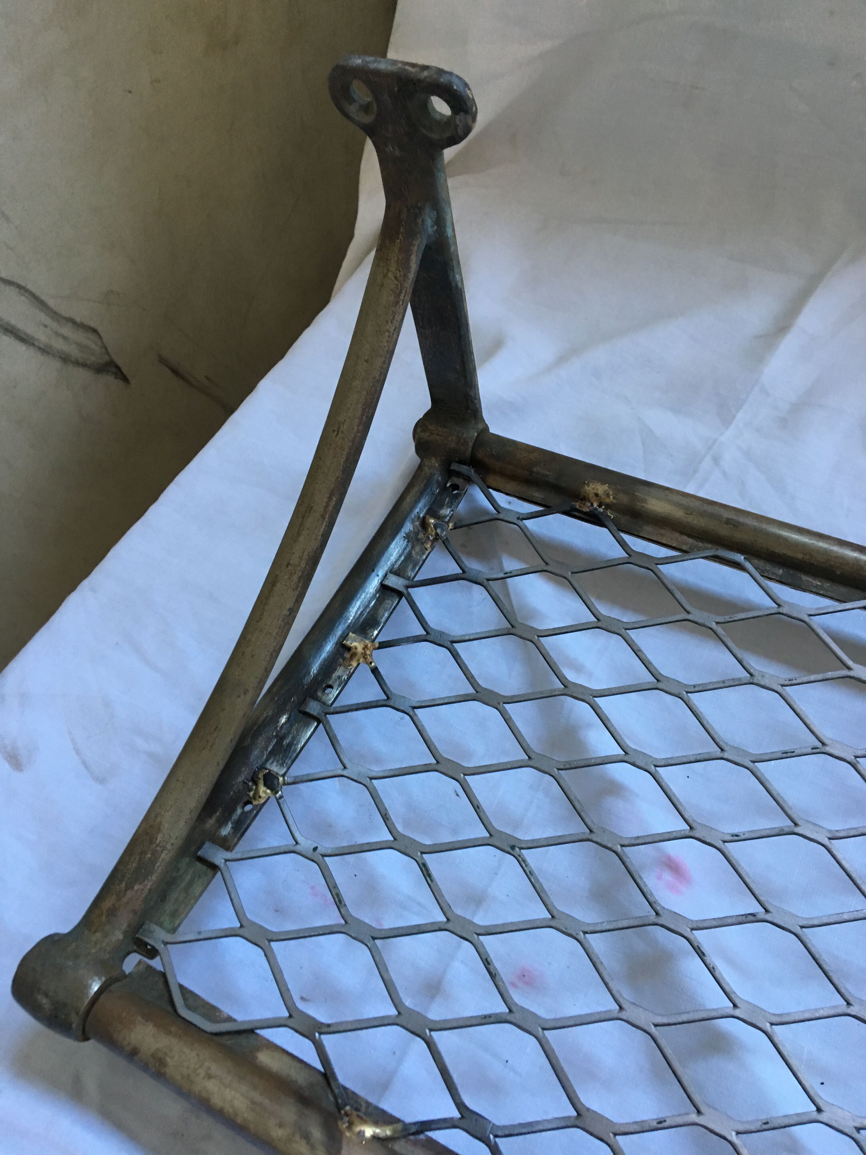 Metro luggage rack, 1920's