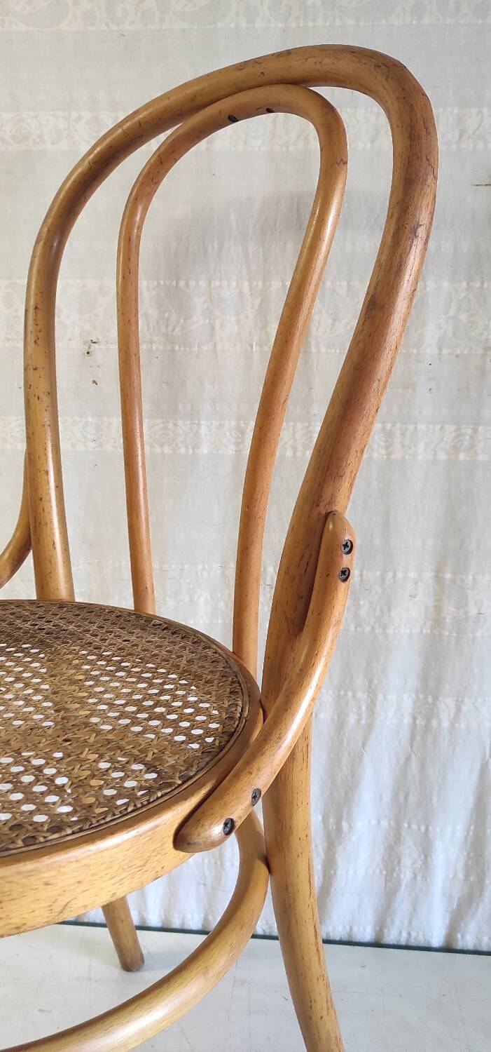 Bentwood and cane chair - mid. 20th century