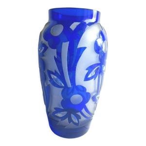 vase en cristal double