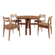4 chaises scandinaves vintage en bois clair