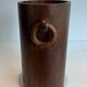 Brutalist Umbrella Stand in Solid Wood, France, circa 1950