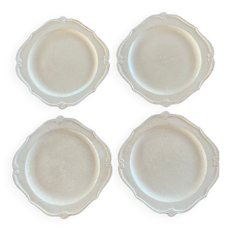 4 old dinner plates Maison Pichon Uzès