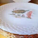 Fish plates in Limoges porcelain