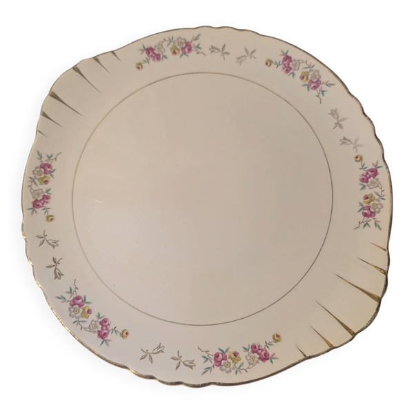 Plat motif floral Orchies Moulin des Loups