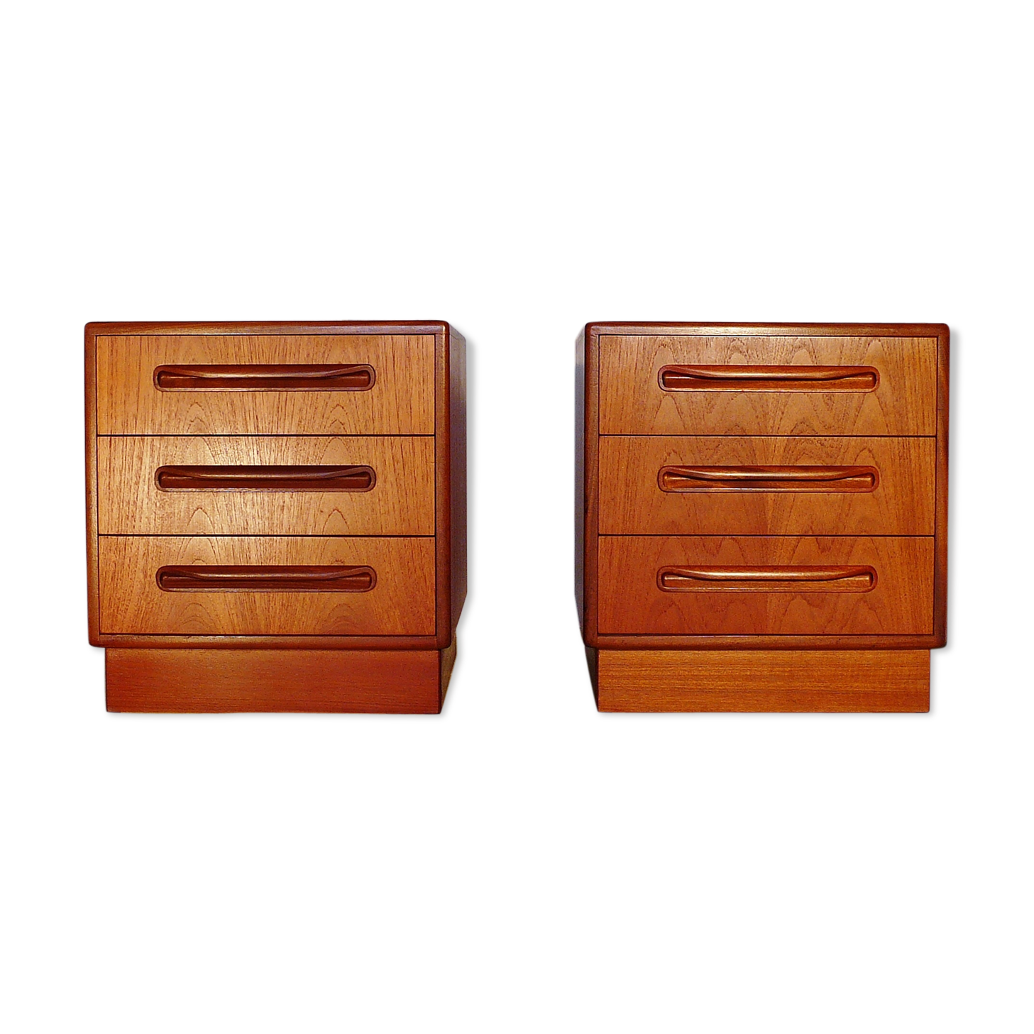 Pair of Scandinavian G Plan teak bedsides