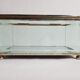 Jewelry box in bevelled glass and gold metal