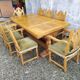 8 ceruse oak style chairs