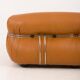 Canapé Soriana d'Afra et Tobia Scarpa pour Cassina, en aniline entièrement naturelle
