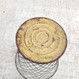 Old wire mesh wastebasket