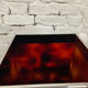 Vintage umbrella door in plexiglass and chrome