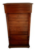 Meuble noyer archivage et écritoire
