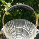 Vintage 60s cut glass ice bucket