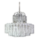 Murano Glass Tube Chandelier Ice by Doria, Germany, 1960s