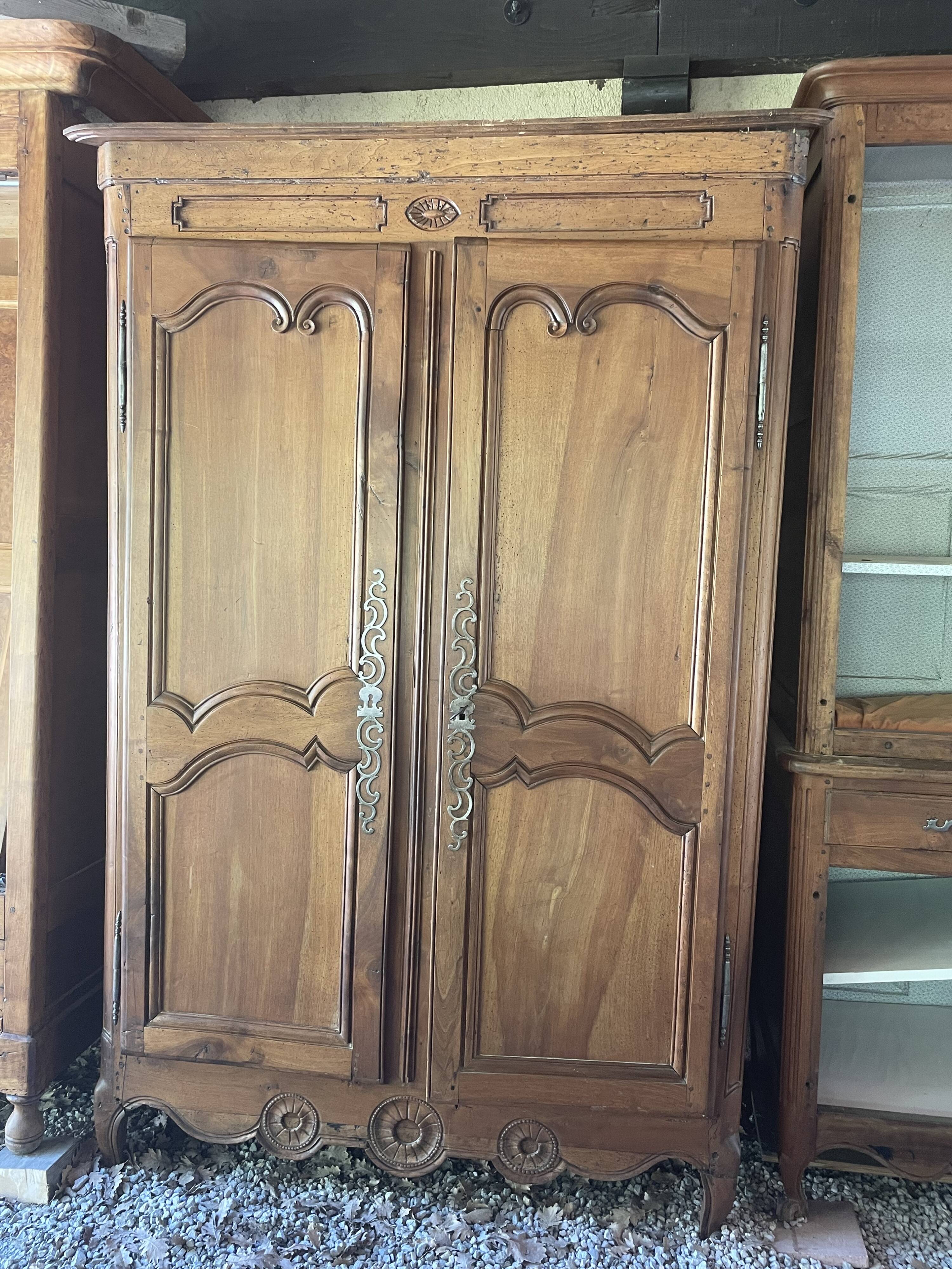 Antique molded walnut cabinet