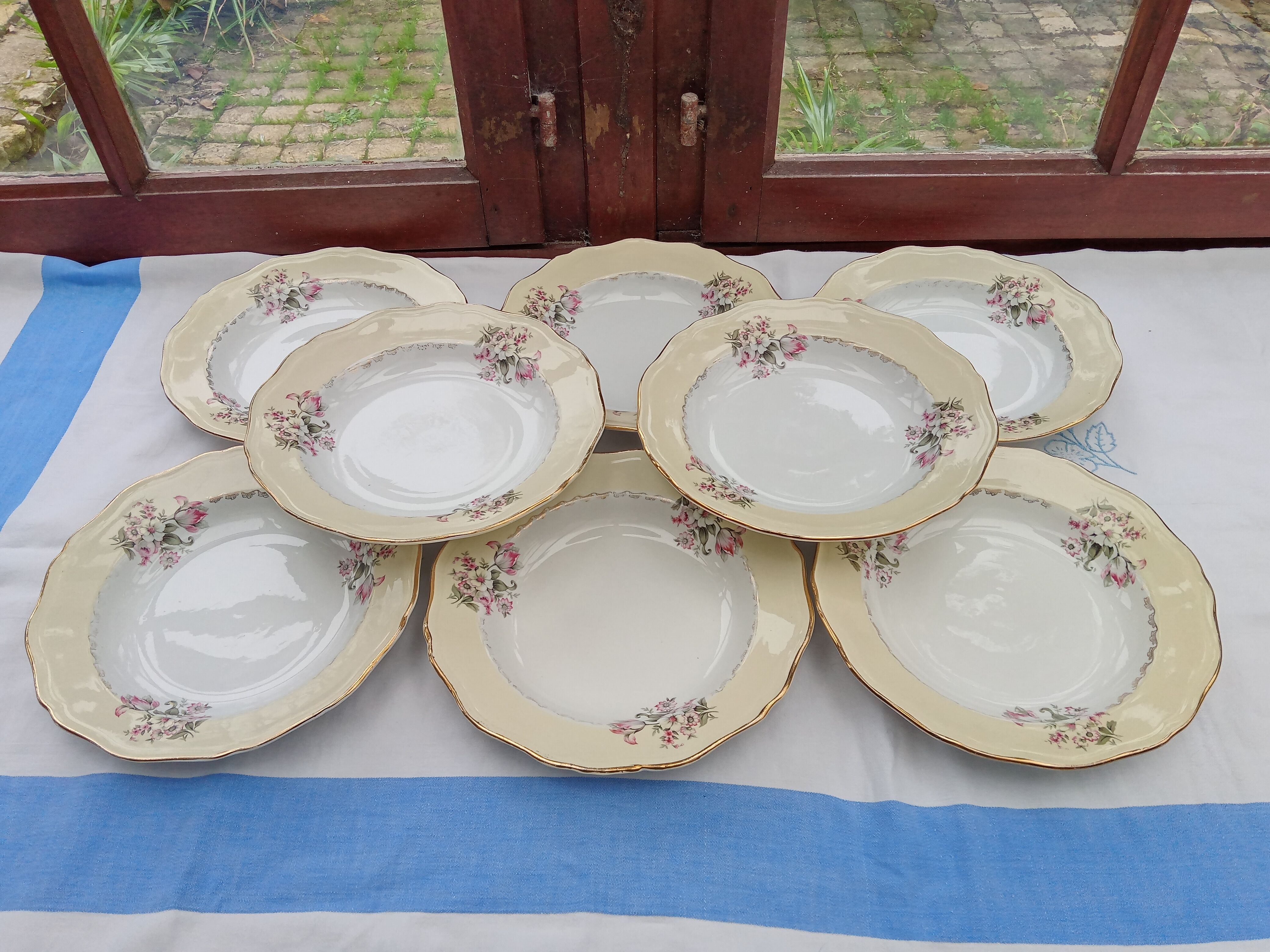 8 hollow plates L'Amandinoise