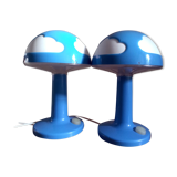 Pair of Skojig Ikea cloud lamps