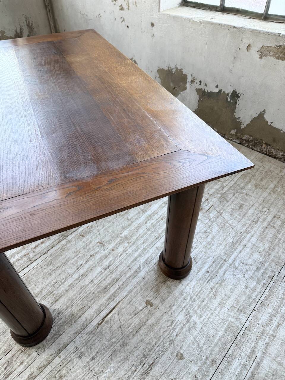 Dudouyt oak dining table 1940
