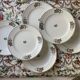 6 flat earthenware plates, L'Amandinoise