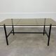 Coffee table metal and glass, 50s