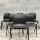 Set of 6 Dutch design and vintage chairs S22