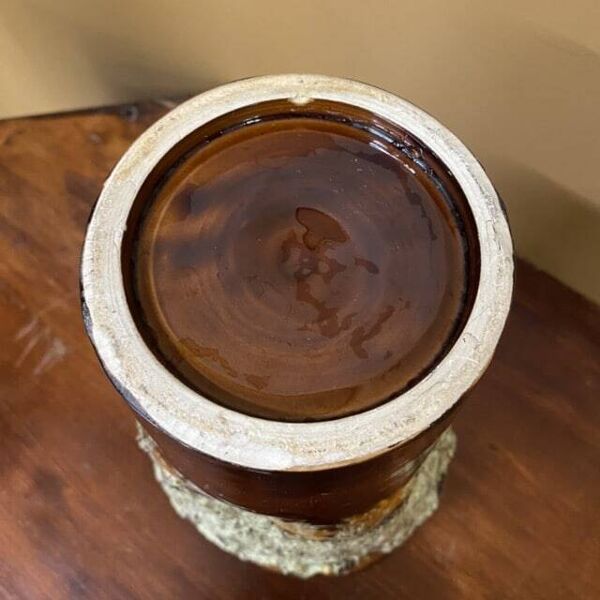 Vase vintage en céramique ROC, FAT LAVA