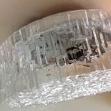 Round ceiling lamp in bulled glass / vintage 60s/70s