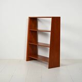 Small Scandinavian teak bookshelf with adjustable shelves