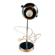 Lampe vintage orientable style space age – métal chromé et noir