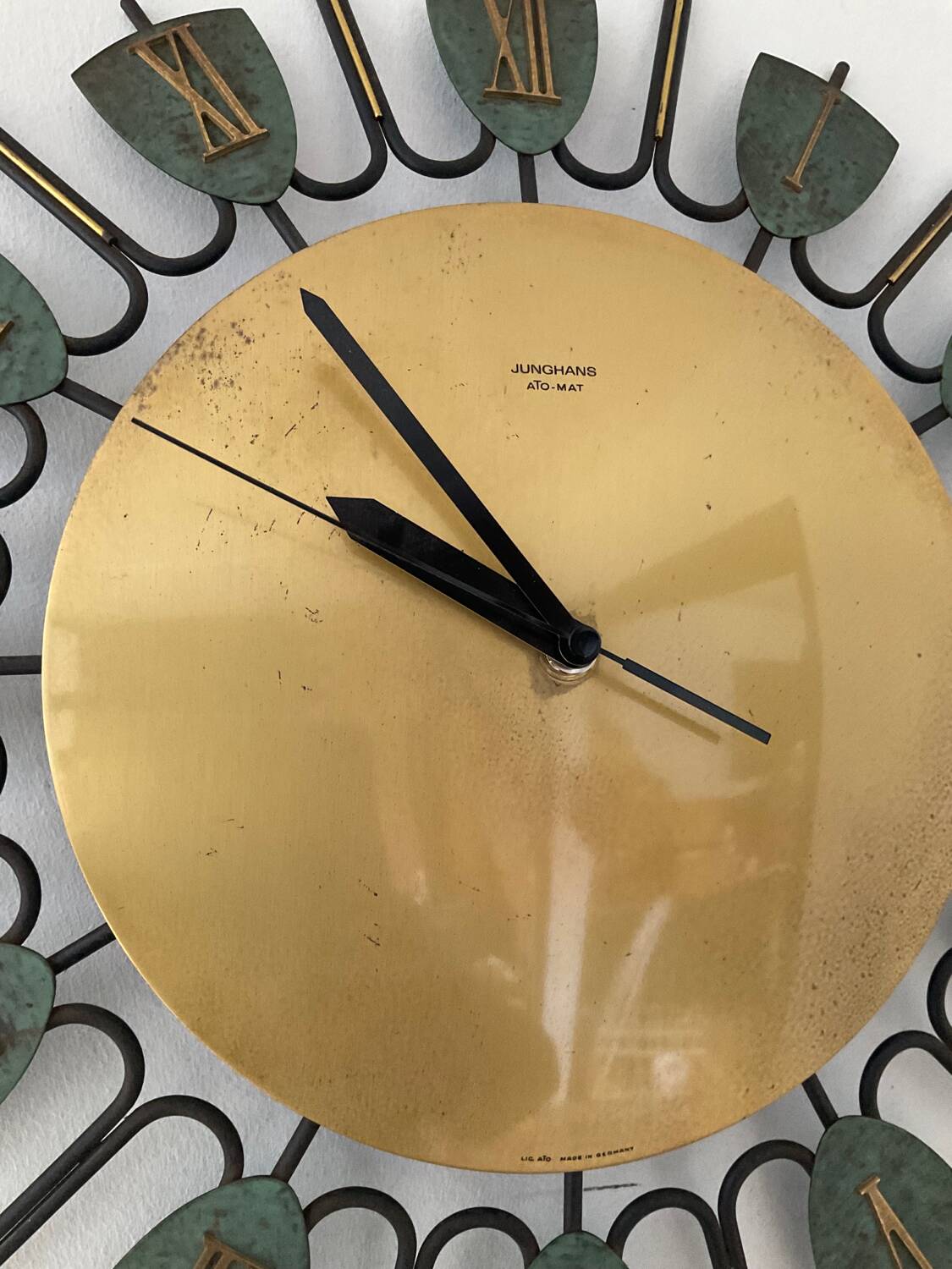 Vintage clock Junghans Ato-Mat Germany 70s