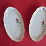 Lot 2 oval serving dishes Porcelaine Chauvigny