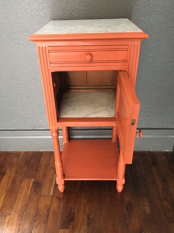 Table de chevet plateau de marbre