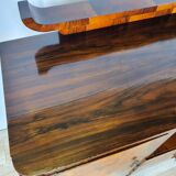 Art deco dining room sideboard in briar with upstand, 1940s