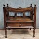 English mahogany magazine rack, late 19th century