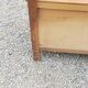 Vintage chest bench from the 50s in oak and rattan