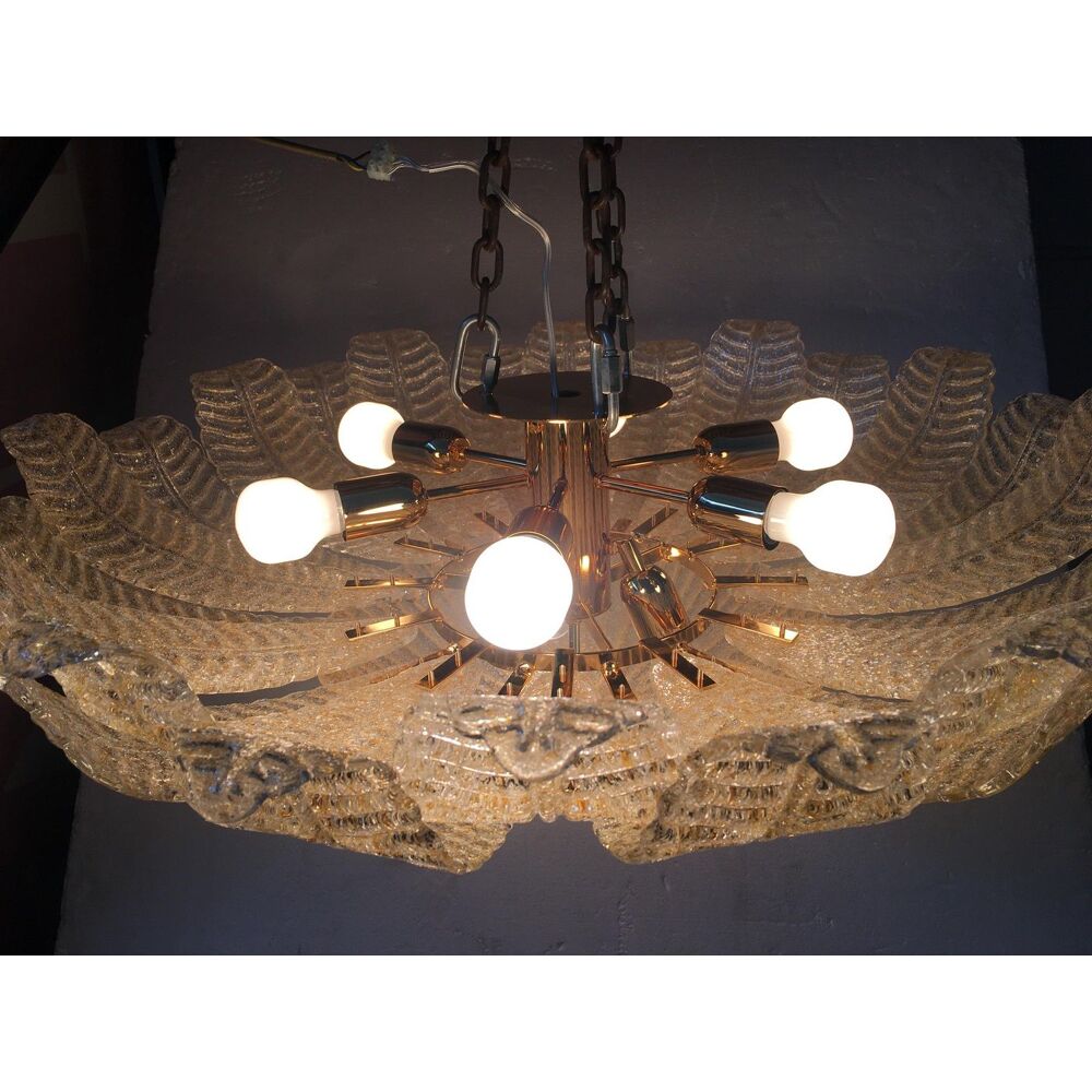 Murano glass flush mount