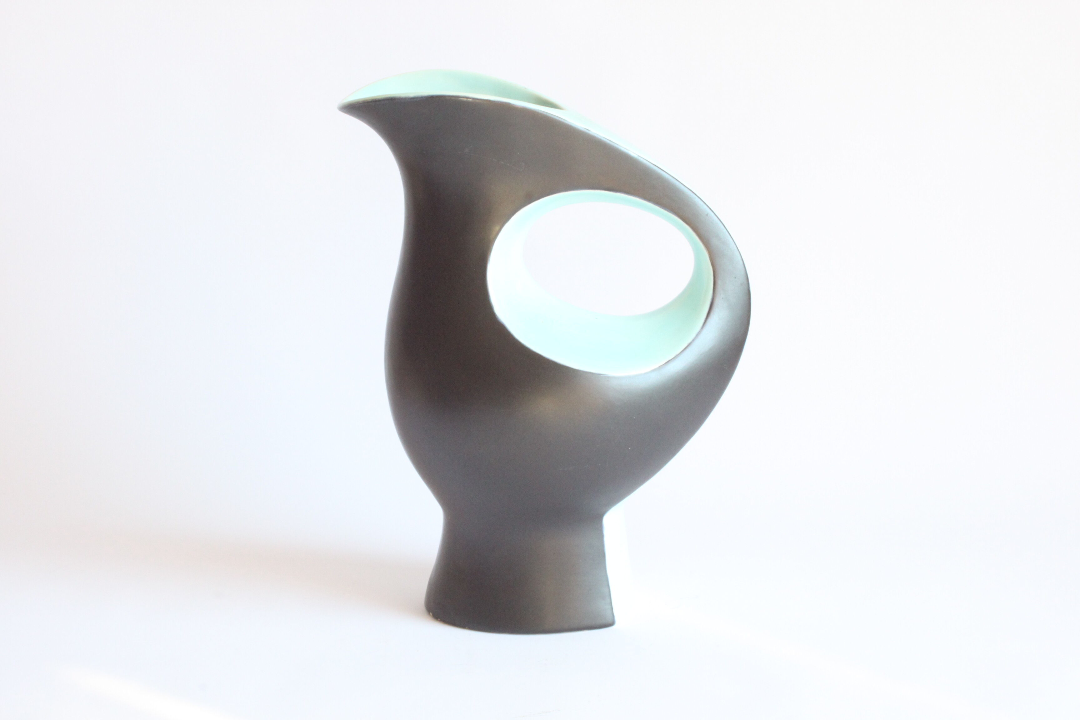 Vase en céramique zoomorphe d’André Bayer, Bruxelles années 1950