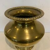 Vase with hammered copper neck XX century