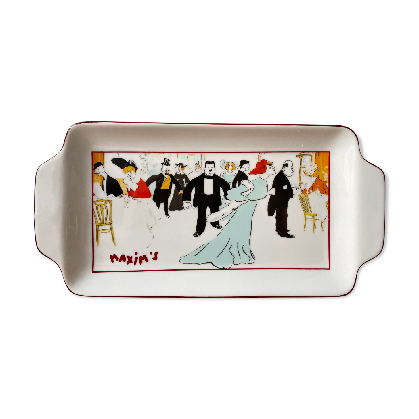 Vintage dish Maxim's Paris in its original box