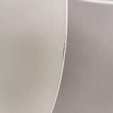 Vintage Fog & Mørup Semi Hanging Lamp, White Lacquered, Denmark 1970-80s