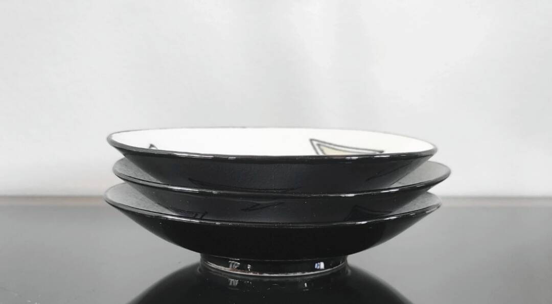Set of 3 vintage Italian bowls - 1950s/60s design