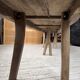 Brutalist popular art table XXL 3.5m/4m pine and oak