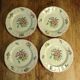4 Lunéville Réverbère pink flat plates
