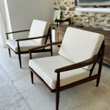 Pair of Scandinavian Grete Jalk armchairs