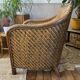 Fauteuil en rotin tressé vintage